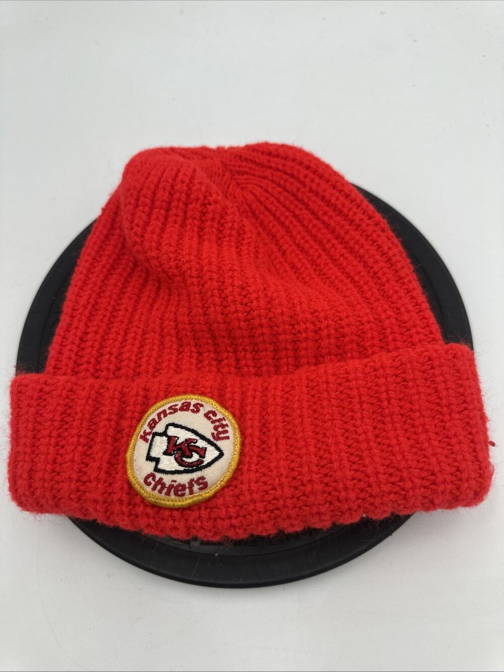 Vintage Kansas City Chiefs NFL Knit Beanie Hat Cap